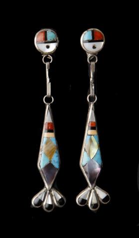 Earrings, pair