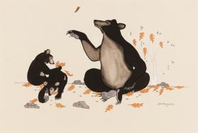 "Bear, Cubs, and Butterfly"