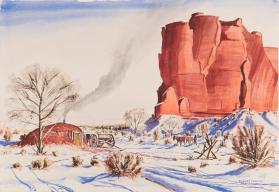 "Winter in Monument Valley"