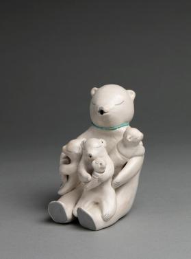 Figure, storyteller, bears